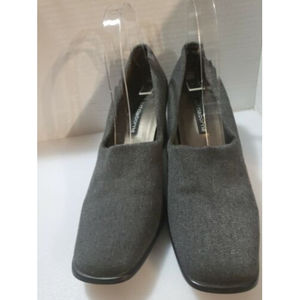 Liz‎ Claiborne Gray Square Toe Block heels  Shoes 9M